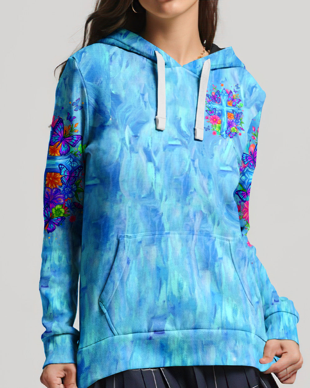 I Can Do All Things Floral Women's All Over Print Shirt  - Tlhn2004262