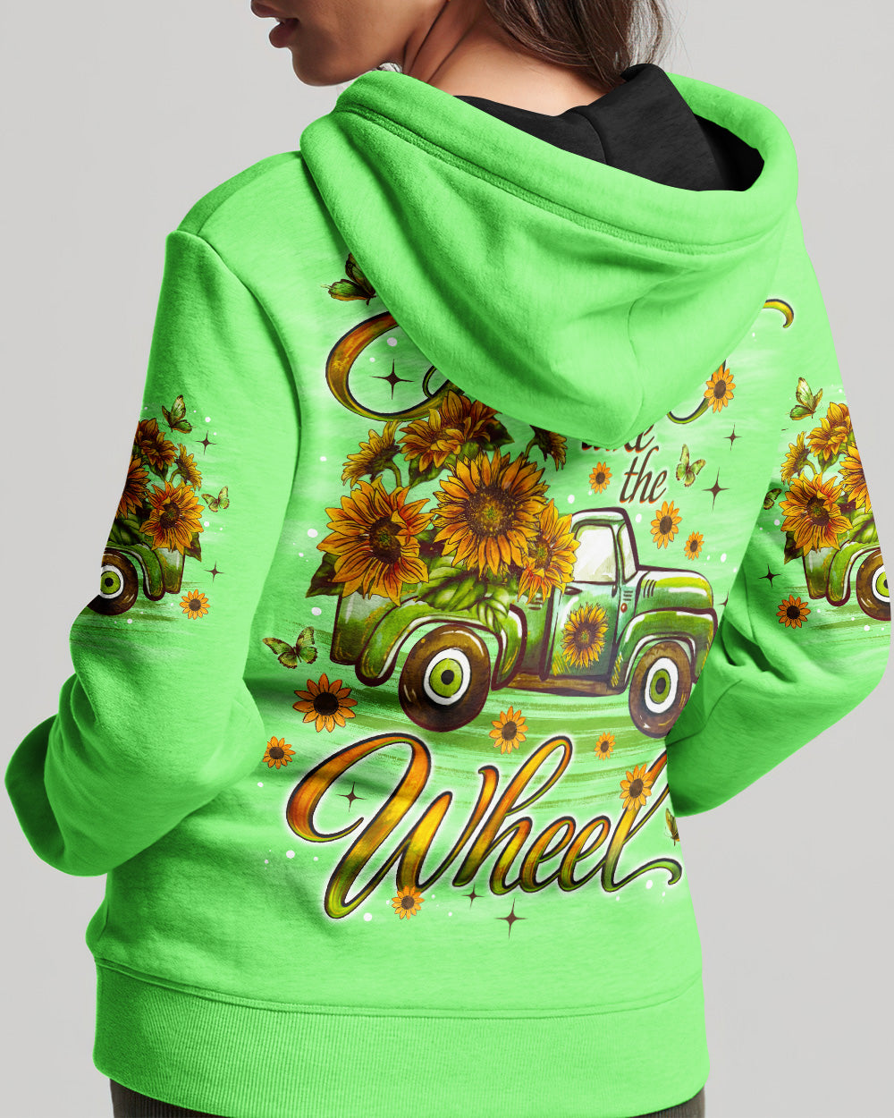 Jesus Take The Wheel Truck Sunflower  Women's All Over Print Shirt - Tlno1704261