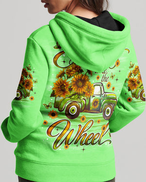 Jesus Take The Wheel Truck Sunflower  Women's All Over Print Shirt - Tlno1704261