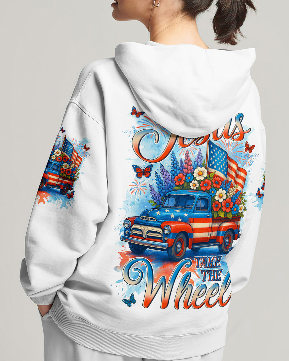 Jesus Take The Wheel Women's All Over Print Shirt - Tyln2603262