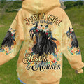 Runs On Jesus And Horses Women's All Over Print - Tlno0610234