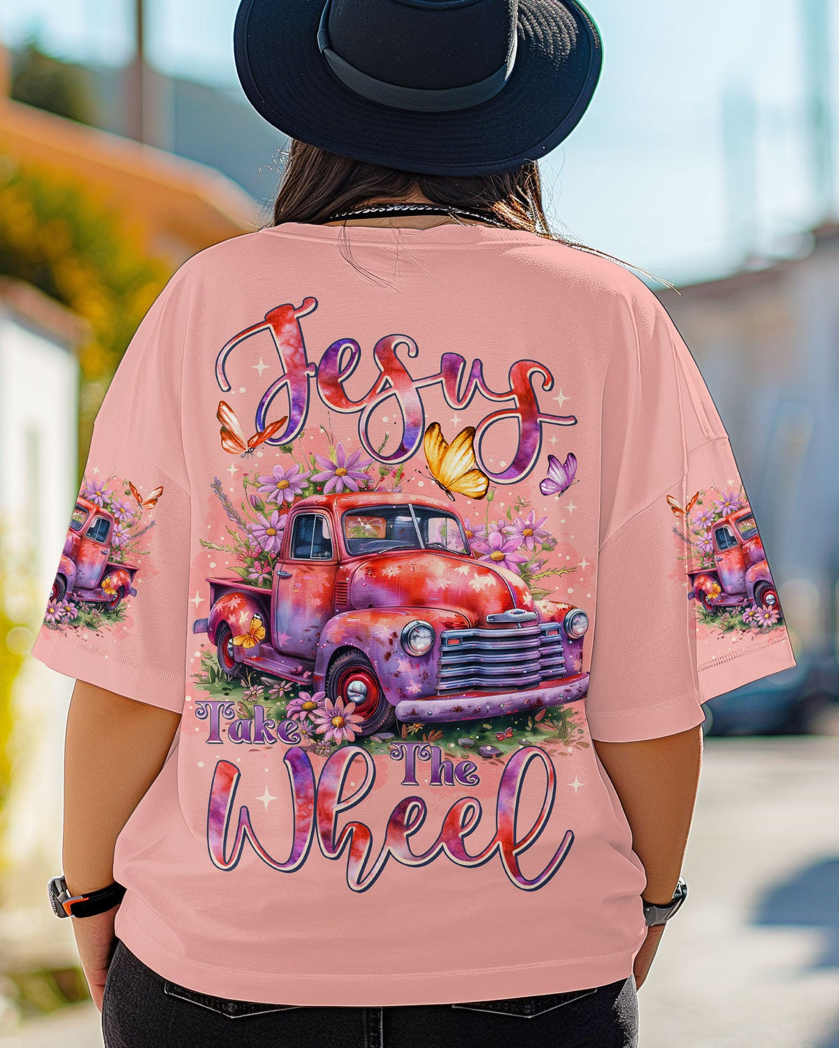 Jesus Take The Wheel Women's All Over Print Shirt - Tltr2006252