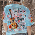 The Lord Is My Strength Guitar Women's All Over Print Shirt - Tlno1609234