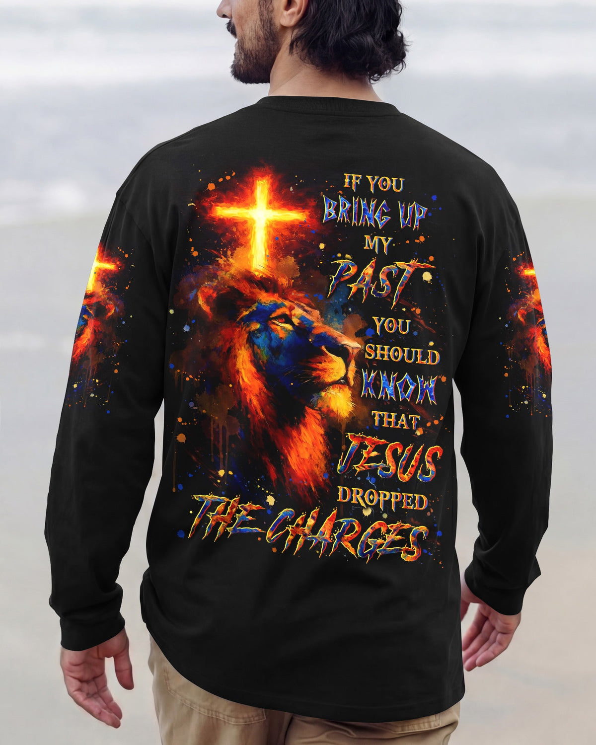 Jesus Dropped The Charges Lion Men's All Over Print Shirt - Yhln110262