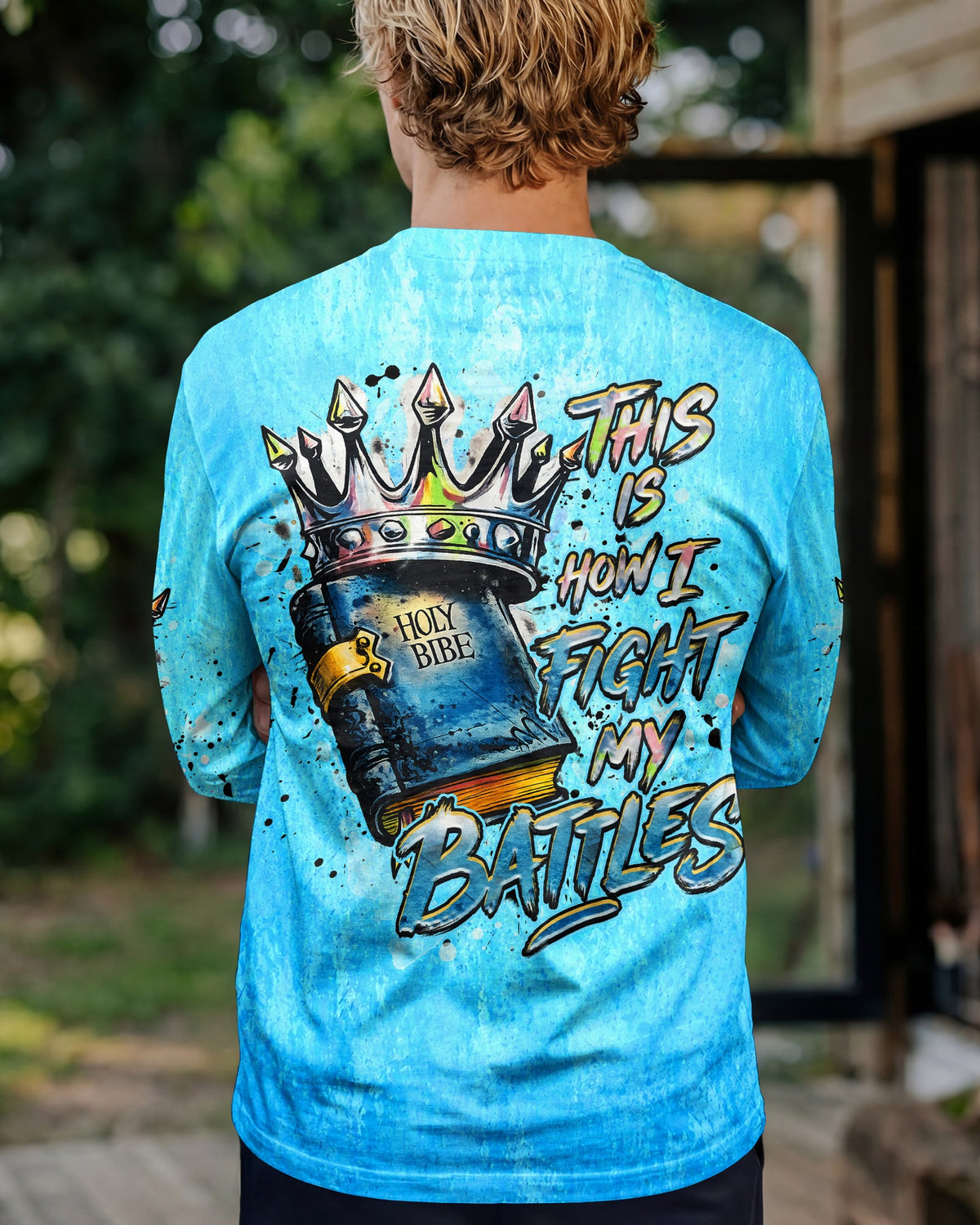 This Is How I Fight My Battles Men's All Over Print Shirt  - Tlhn2804263