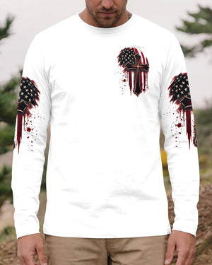 Stand For The Flag Kneel For The Cross Men's All Over Print Shirt - Tltw2005265
