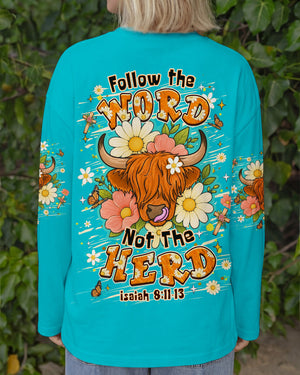 Follow The Word Highland Cow  Women's All Over Print Shirt - Tlhn0707262