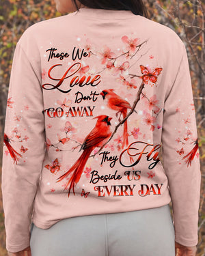 Those We Love Don’t Go Away Cardinal Women's All Over Print Shirt - Tlhg1604263