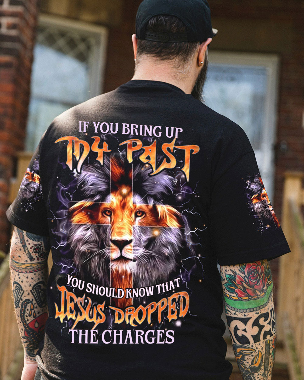 Jesus Dropped The Charges Lion Men's All Over Print Shirt - Yhhn0808241