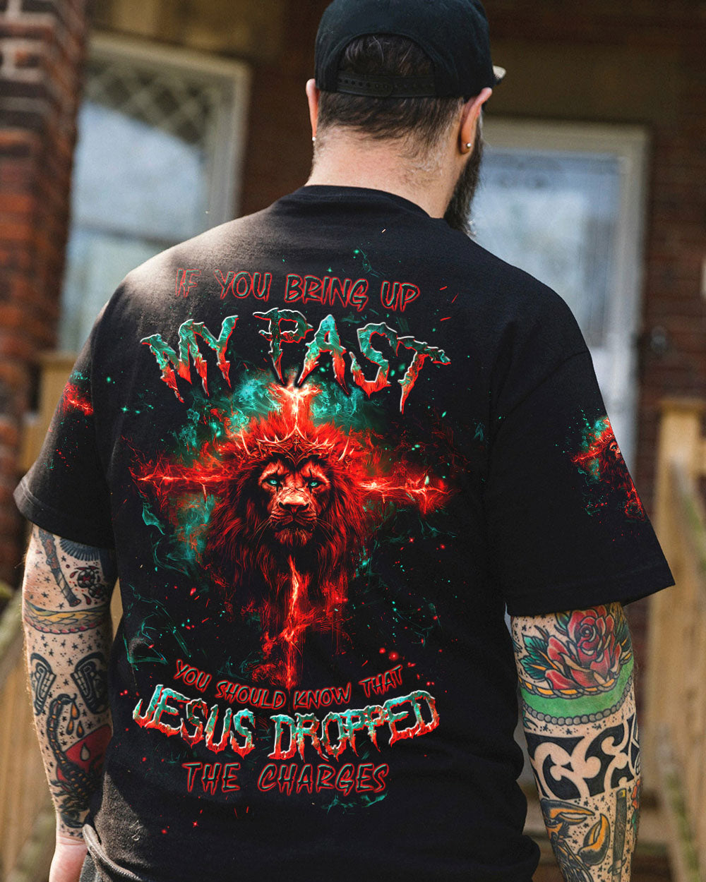 Jesus Dropped The Charges Lion Men's All Over Print Shirt - Tltw3008243