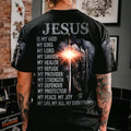 Jesus Is My God My King My Lord Warrior Men's All Over Print Shirt - Ri2406236