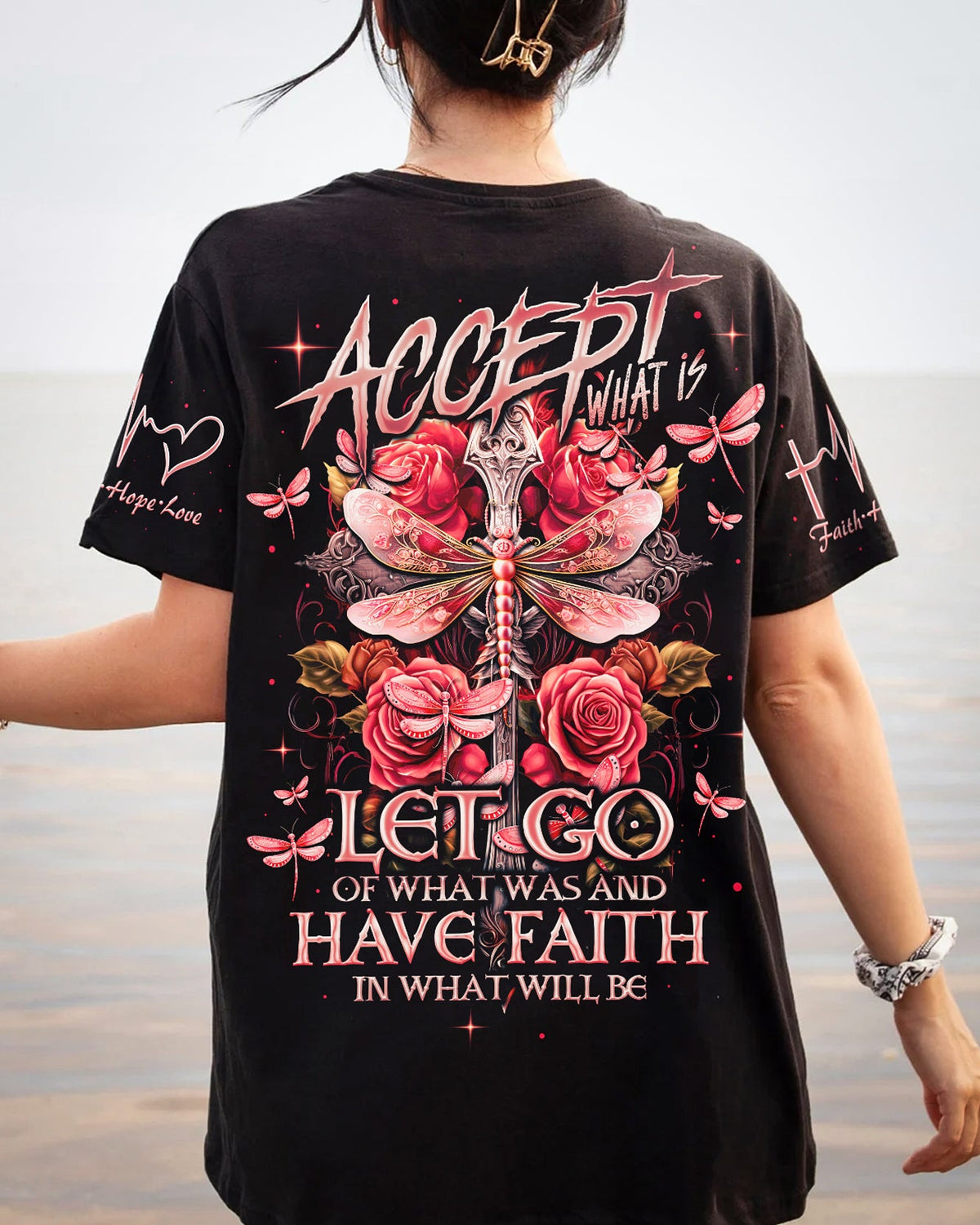 Accept What Is Dragonflies Women's All Over Print Shirt - Ty2906232