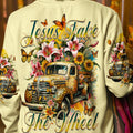 Jesus Take The Wheel Women's All Over Print Shirt - Ty3011232