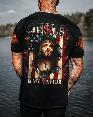 Jesus Is My Savior Crack Flag Men's All Over Print Shirt - Tltw260423