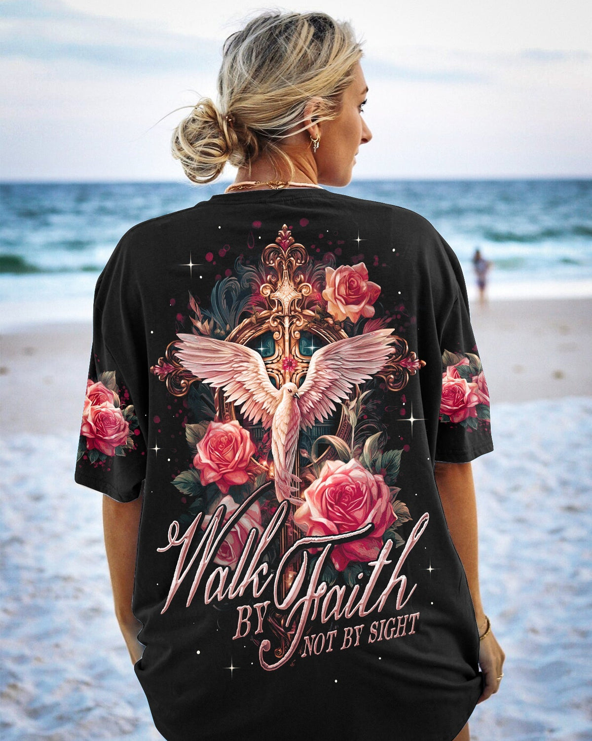 Walk By Faith Not By Sight Women's All Over Print Shirt - Ty2606233