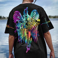 I Can Do All Things Through Christ Cross Wings Tie Dye Women's All Over Print Shirt - Ty2506232