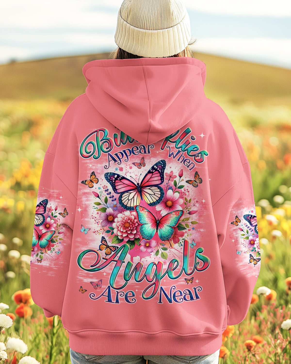 Butterflies Appear When Angels Are Near Women's All Over Print Shirt - Tyqy2301251