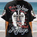 Under His Wings You Will Find Refuge Women's All Over Print Shirt - Tyqy2805253