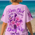 Dear God Thank You For Not Giving Up On Me Women's All Over Print Shirt - Tyqy0605251