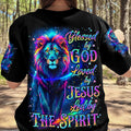 Blessed By God Lion Women's All Over Print Shirt - Yhln2412251