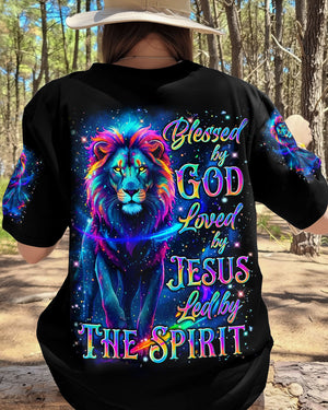 Blessed By God Lion Women's All Over Print Shirt - Yhln2412251