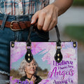 Personalized I Believe There Are Angels Among Us Leather Handbag - Tyqy3112241