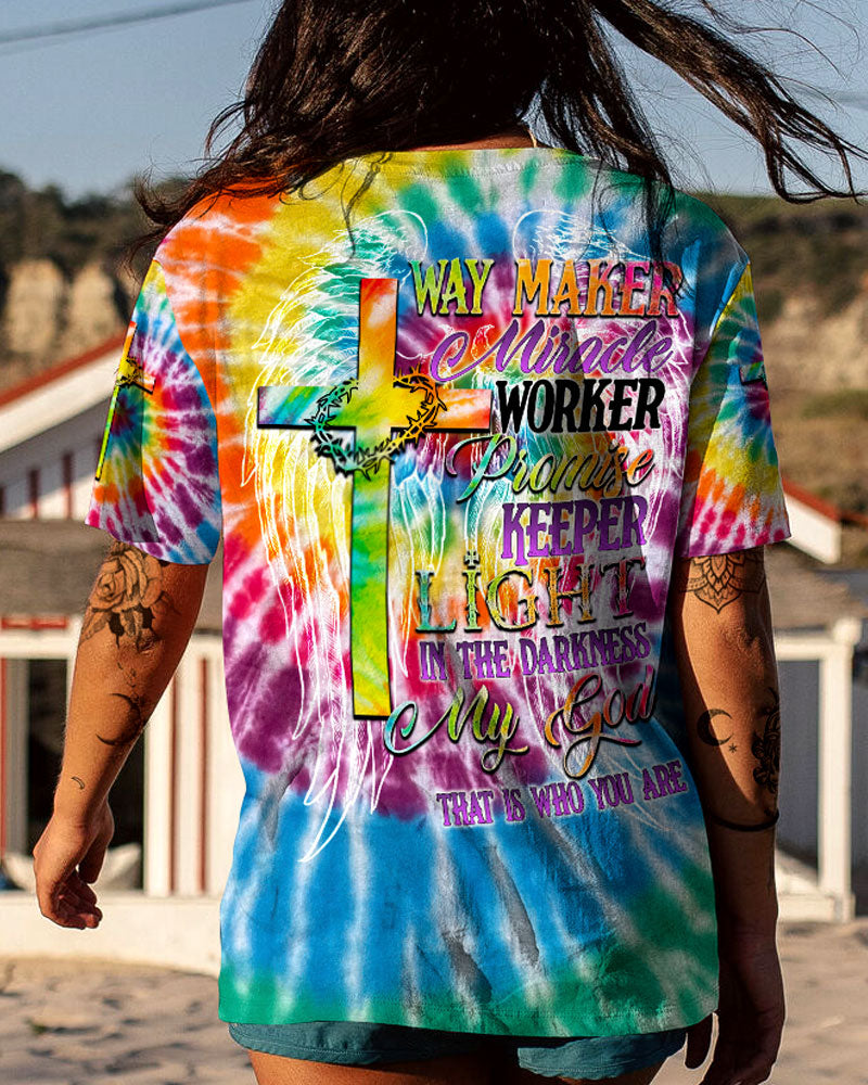 Promise Keeper Light In The Darkness Tie Dye Women's All Over Print Shirt - Tytd2606232