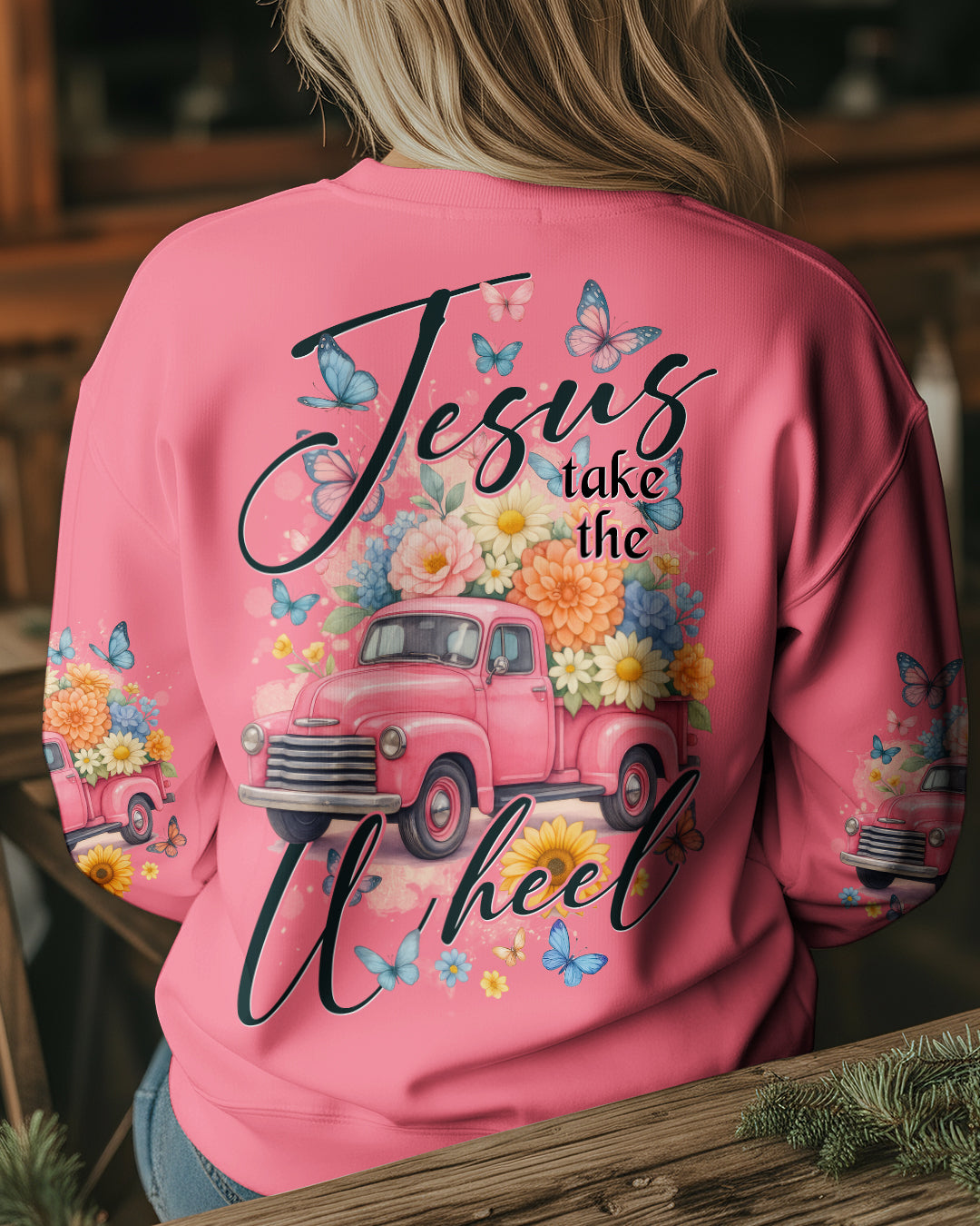 Jesus Take The Wheel Women's All Over Print Shirt - Tytd2011252