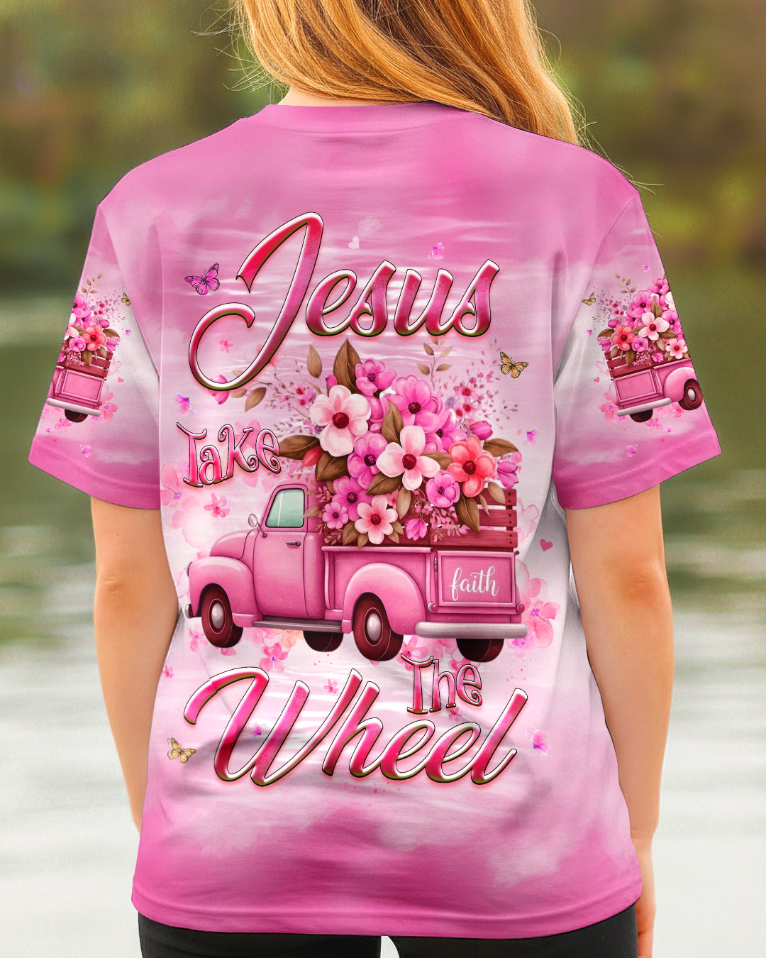 Jesus Take The Wheel Women's All Over Print Shirt - Yhhg2001262