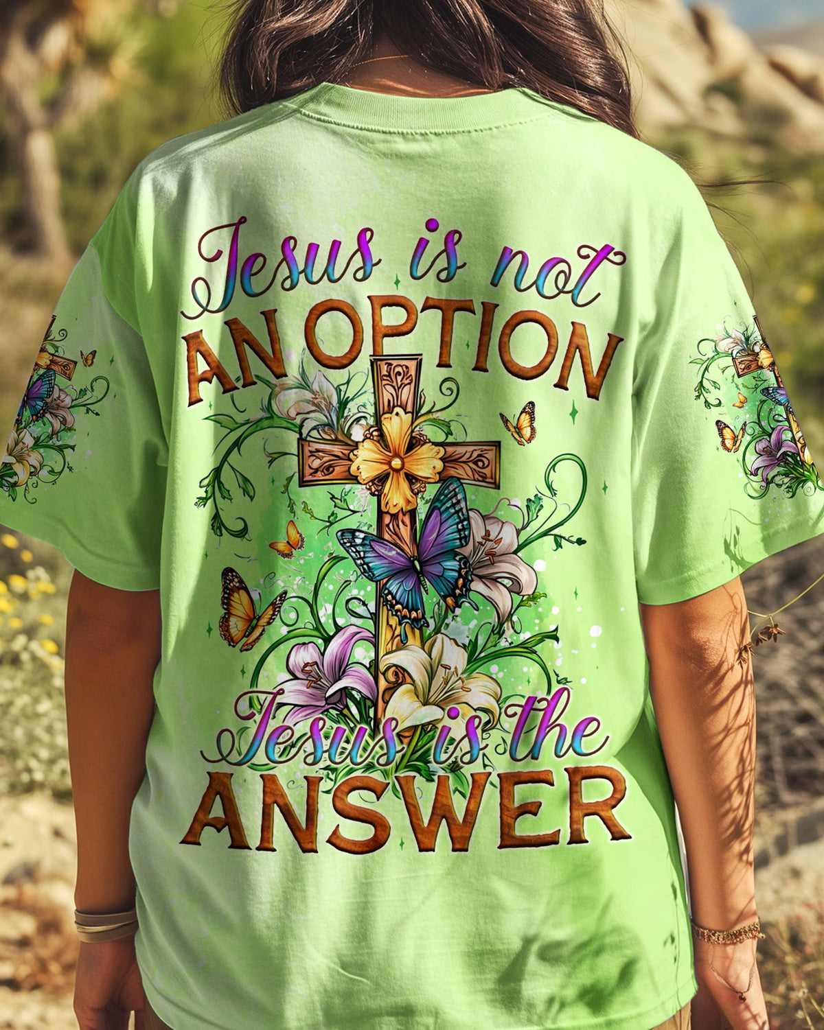 Jesus Is The Answer Women's All Over Print Shirt - Tyqy0409241