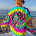 Love Cross Tie Dye Women's All Over Print Shirt - Ty1007232