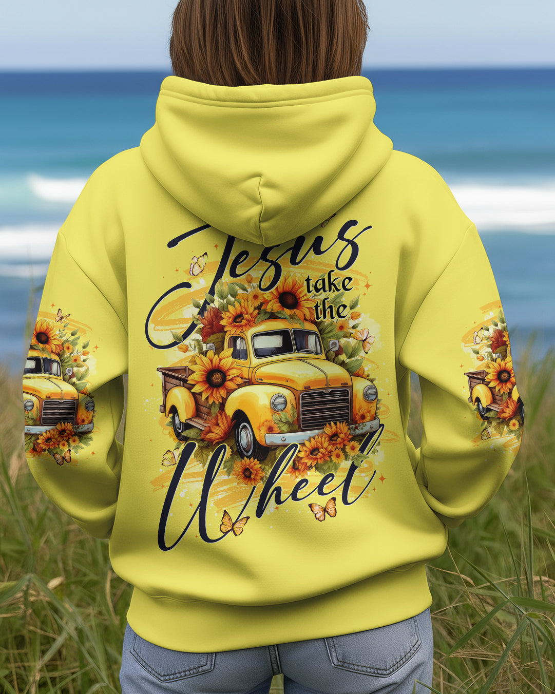 Jesus Take The Wheel Sunflowers Women's All Over Print Shirt - Tytd2911251