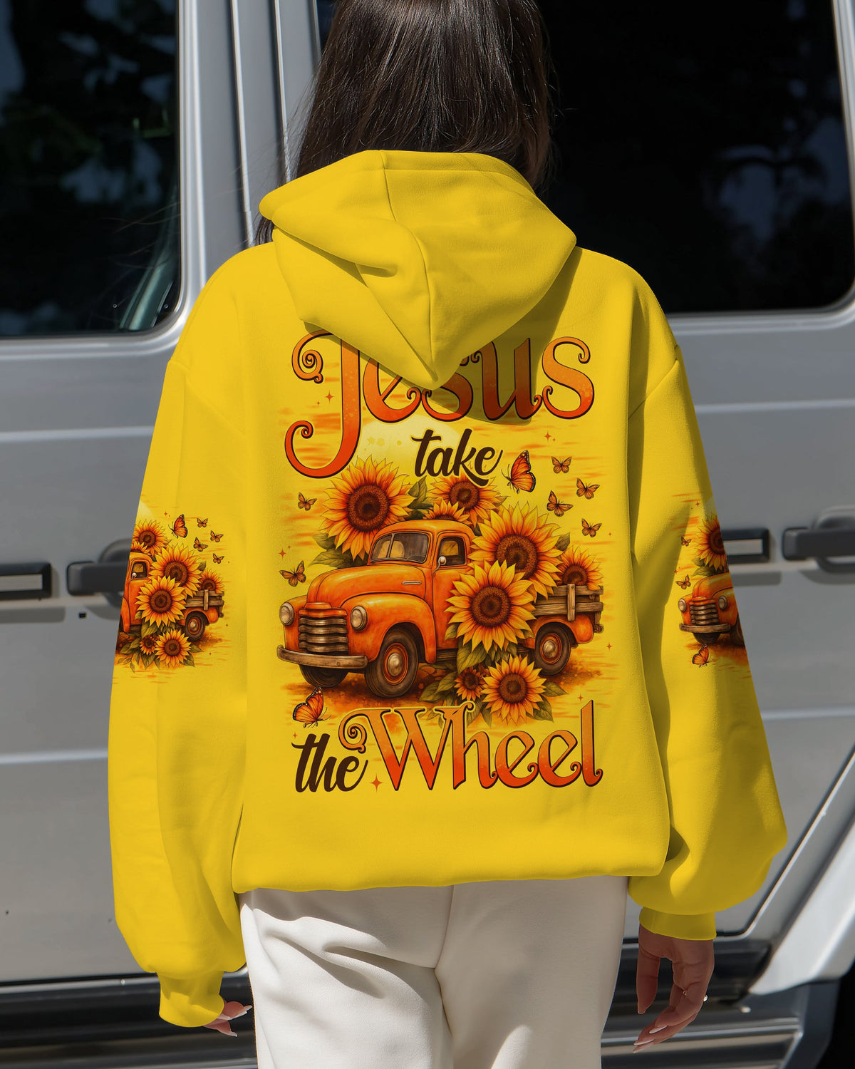 Jesus Take The Wheel Sunflower Women's All Over Print Shirt - Tytd2309252