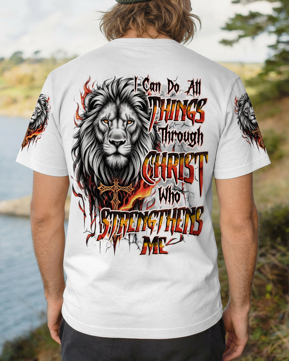 I Can Do All Things Lion Men's All Over Print Shirt - Tytd2001261