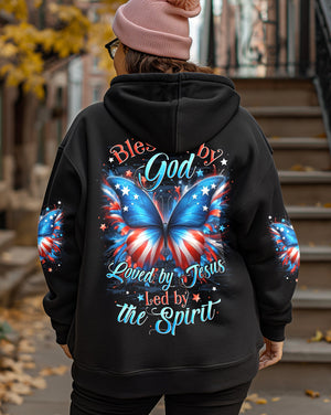 Blessed By God Butterfly Women's All Over Print Shirt - Tytd0901261