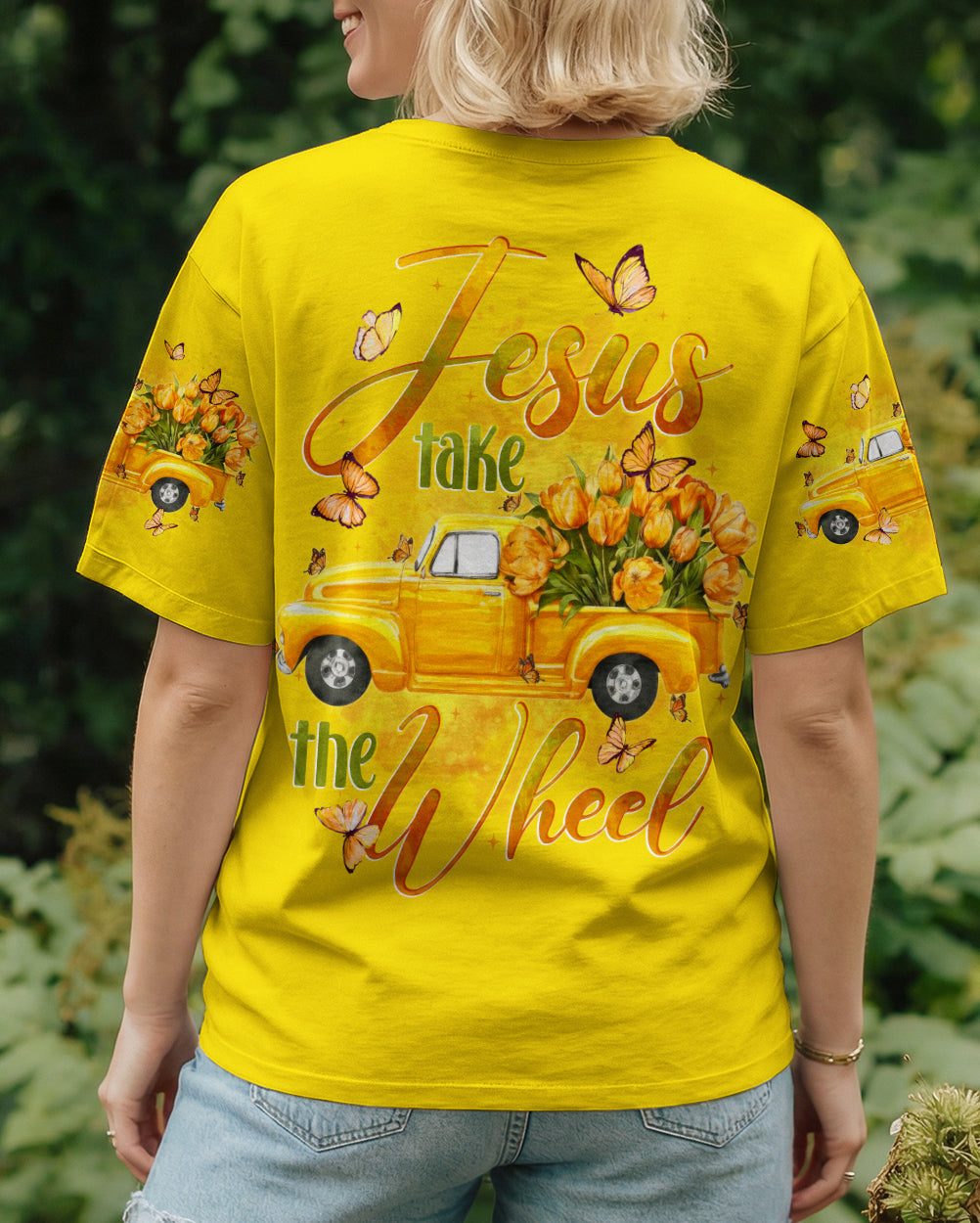 Jesus Take The Wheel Tulips Women's All Over Print Shirt - Tytd1601261