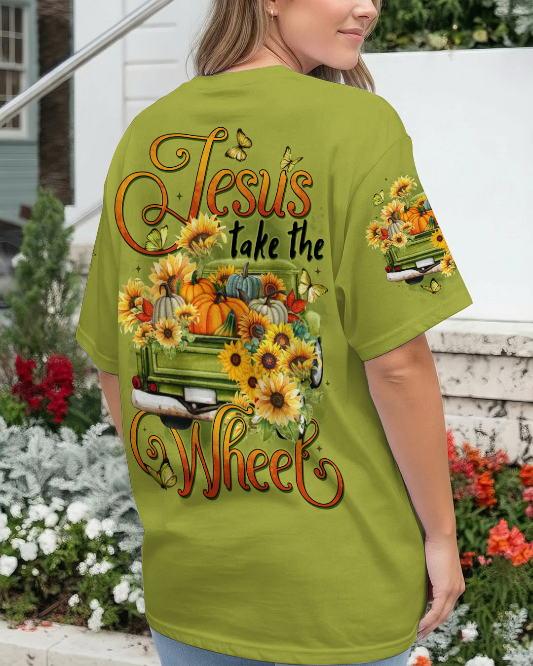 Jesus Take The Wheel Women's All Over Print Shirt - Tytd1712251