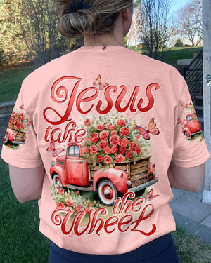 Jesus Take The Wheel Rose Women's All Over Print Shirt - Tytd1604244