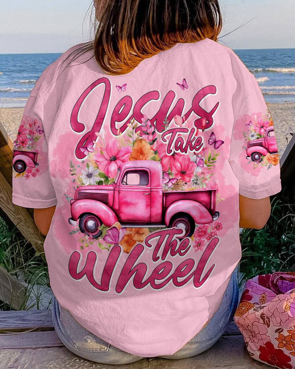 Jesus Take The Wheel Women's All Over Print Shirt - Tyhi2303241