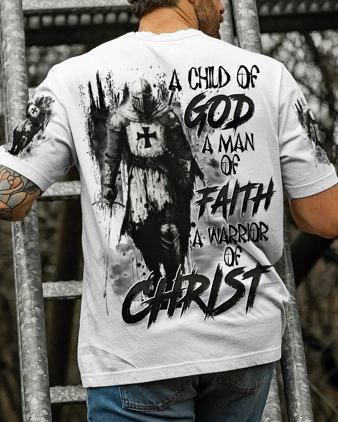 A Child Of God A Man Of Faith Men's All Over Print Shirt - Tytd0907252
