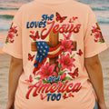 She Loves Jesus Women's All Over Print Shirt - Tytd2205252