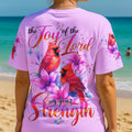 The Joy Of The Lord Is Your Strength Cardinals All Over Print Shirt - Tytd1804252