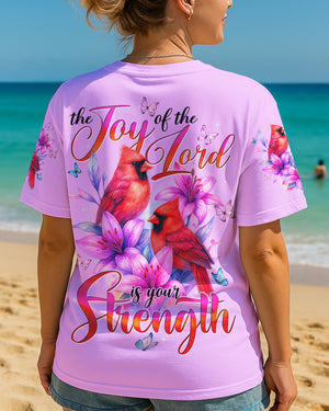 The Joy Of The Lord Is Your Strength Cardinals All Over Print Shirt - Tytd1804252