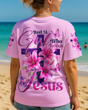 Just A Girl Who Loves Jesus Women's All Over Print Shirt - Tytd0207252
