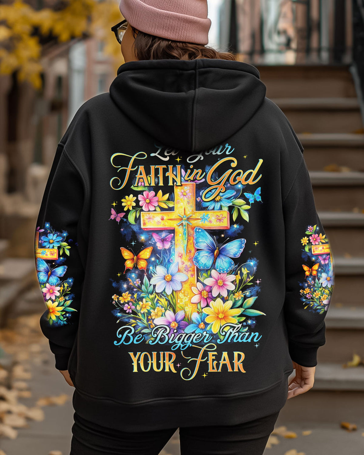 Let Your Faith In God Be Bigger Than Your Fear Women's All Over Print Shirt - Tytd1802252