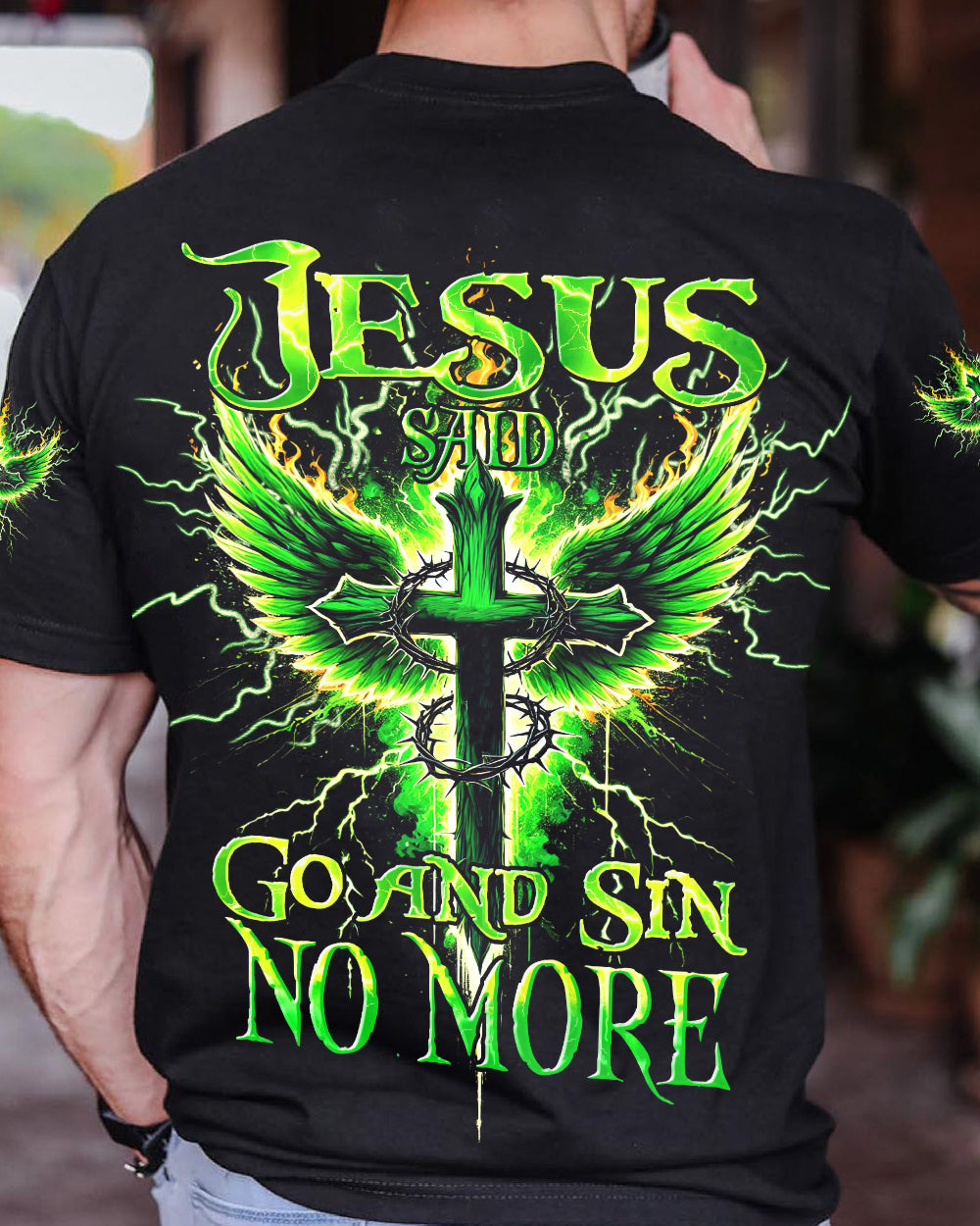 Jesus Said Go And Sin No More Men's All Over Print Shirt - Tyhi0307242