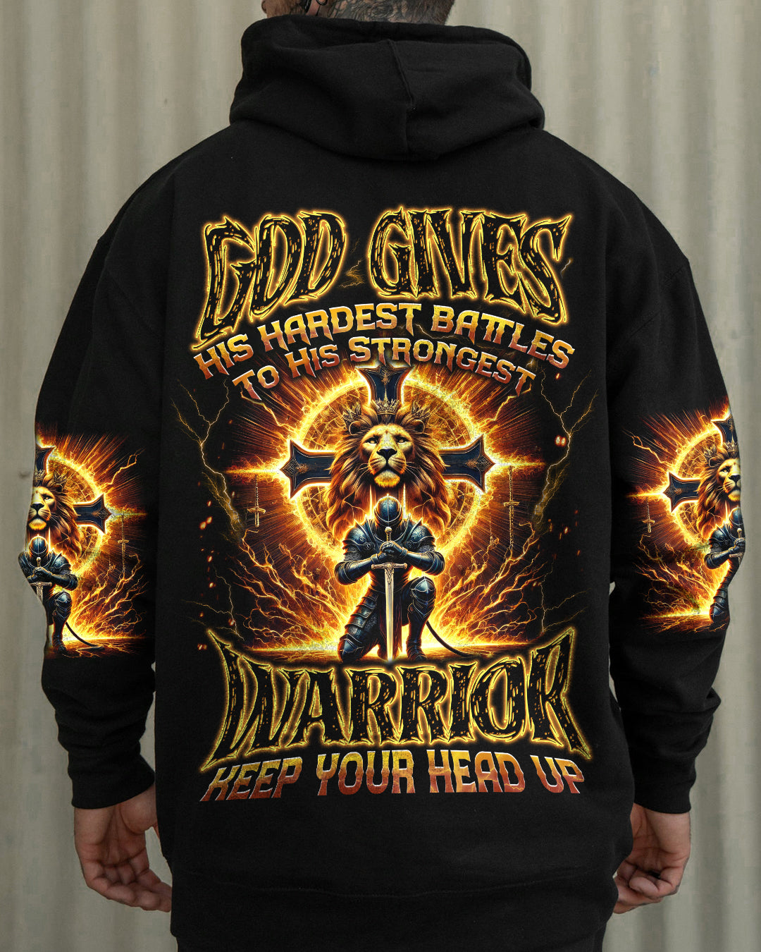 God Gives His Hardest Battles Men's All Over Print Shirt - Tytd2810241