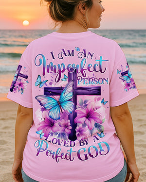 I Am An Imperfect Person Loved By A Perfect God Women's All Over Print Shirt - Tytd1204252