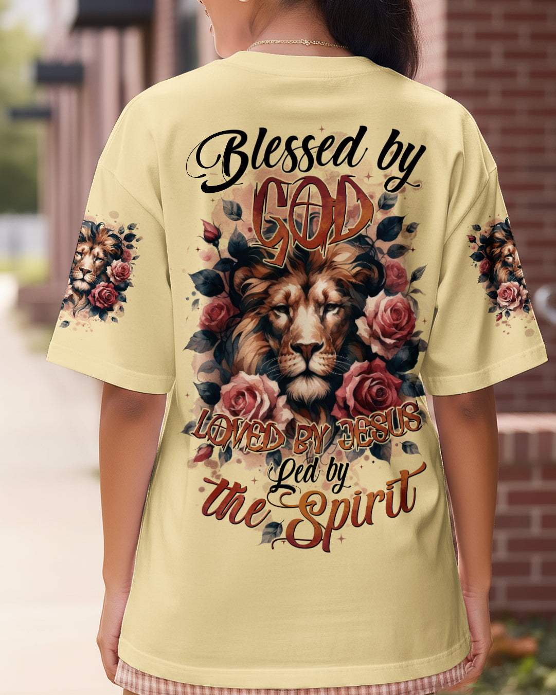 Blessed By God Lion Women's All Over Print Shirt - Tytd1112251