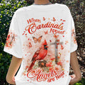 When Cardinals Appear Angels Are Near Women's All Over Print Shirt - Yhkd1403244